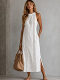 Vestito Maxi con Pizzo Bianco – Abito Estivo Donna | My One Only Shop