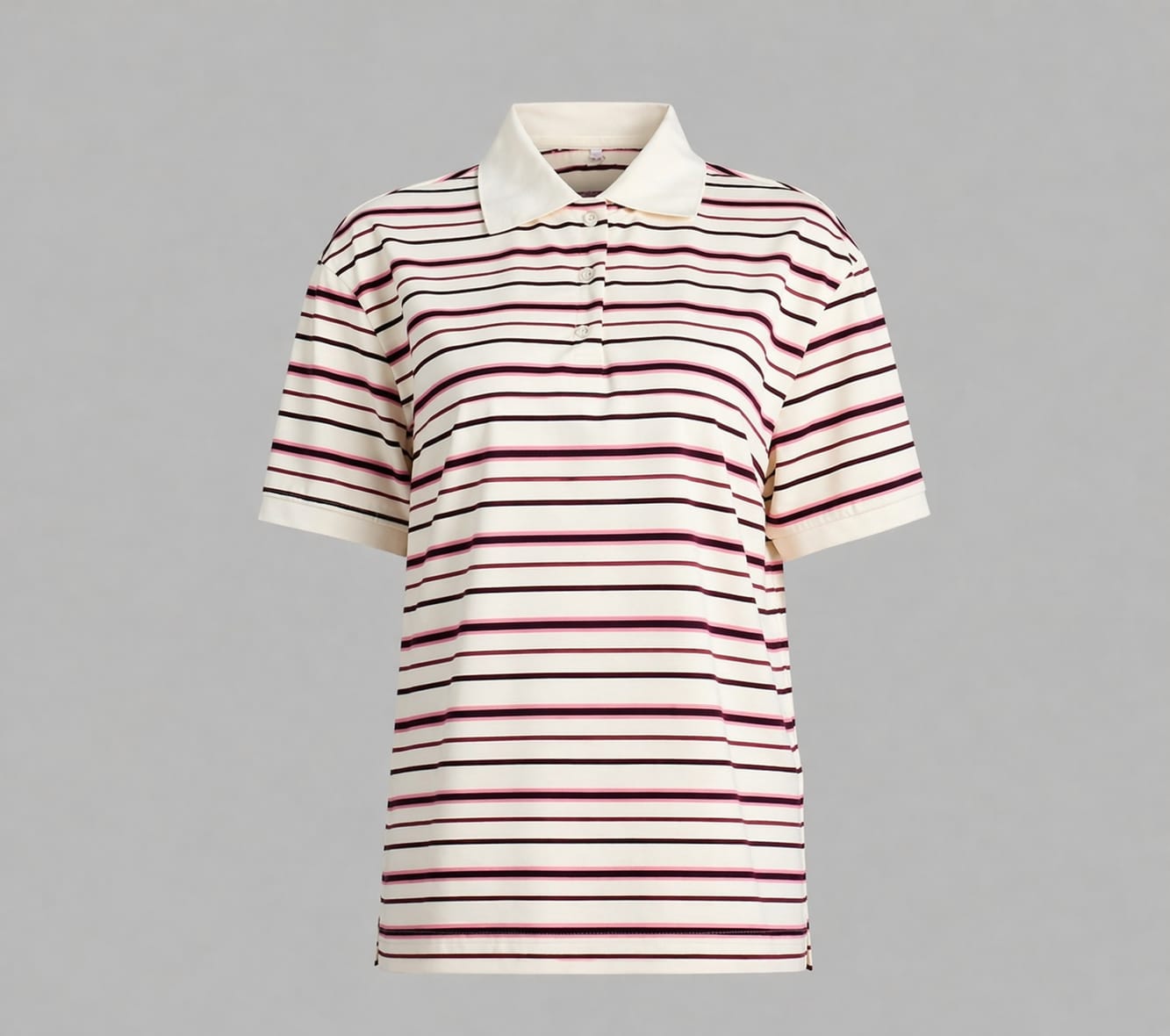Polo a righe in maglia